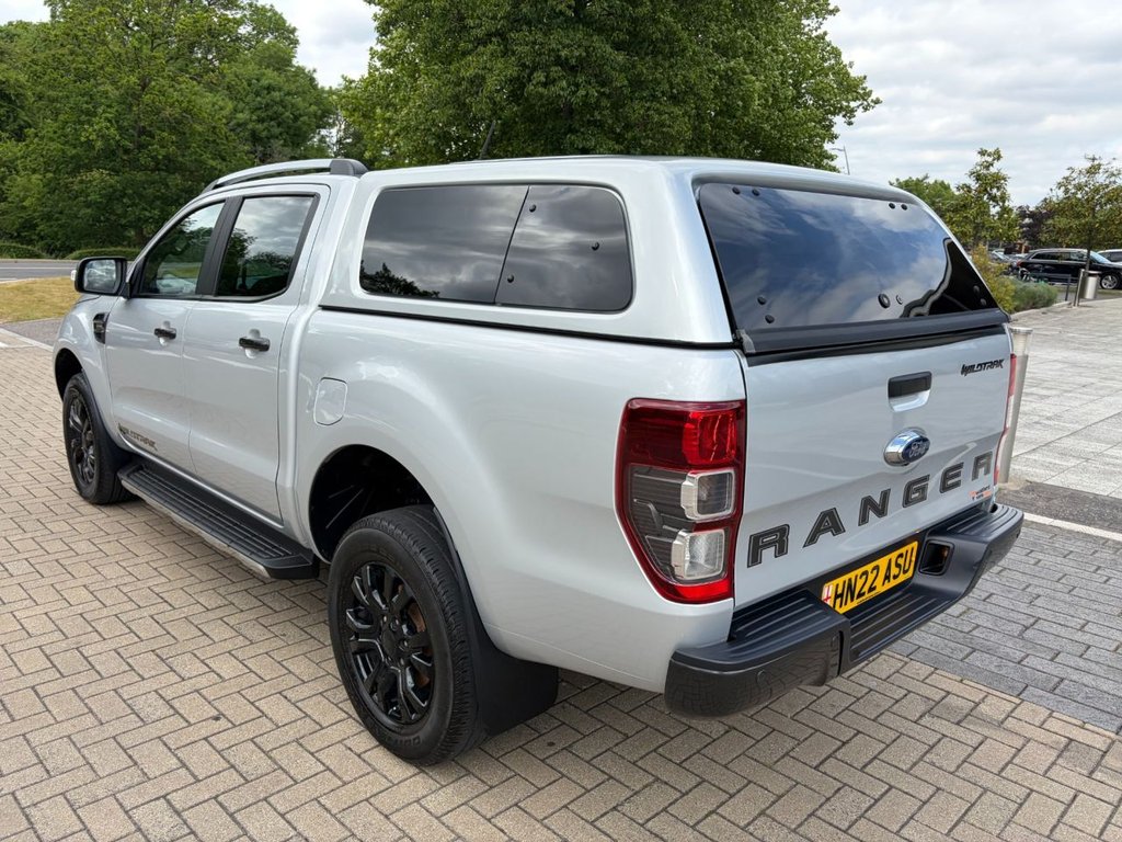 USED 2022 22 FORD RANGER WILDTRAK 2.0EcoBlue 4x4 AUTO S/S *A/C*SATNAV*CAMERA*SENSORS*ALLOYS*HARD TOP*LEATHER SEATS*HEAT PACK*E/P* AUTO-EU6-D/CAV-FULLY LOADED