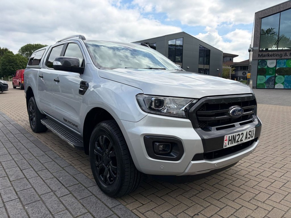 USED 2022 22 FORD RANGER WILDTRAK 2.0EcoBlue 4x4 AUTO S/S *A/C*SATNAV*CAMERA*SENSORS*ALLOYS*HARD TOP*LEATHER SEATS*HEAT PACK*E/P* AUTO-EU6-D/CAV-FULLY LOADED
