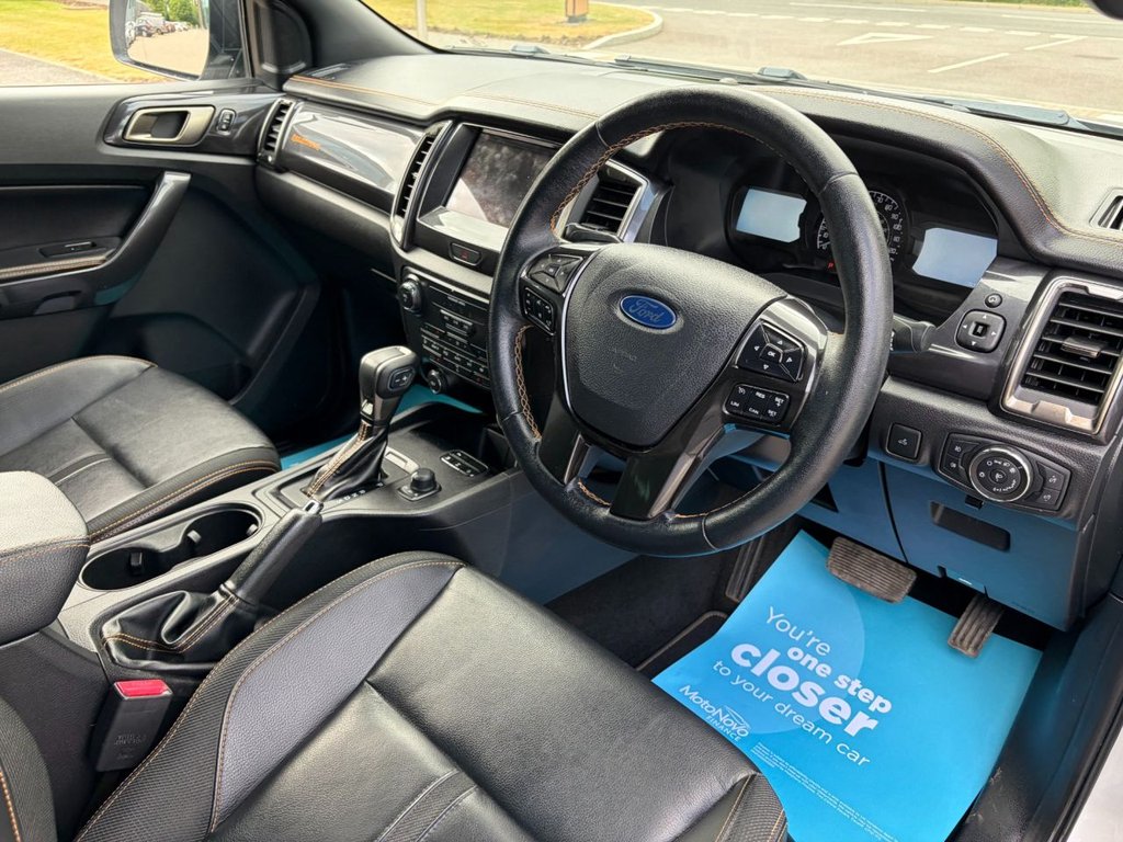 USED 2022 22 FORD RANGER WILDTRAK 2.0EcoBlue 4x4 AUTO S/S *A/C*SATNAV*CAMERA*SENSORS*ALLOYS*HARD TOP*LEATHER SEATS*HEAT PACK*E/P* AUTO-EU6-D/CAV-FULLY LOADED