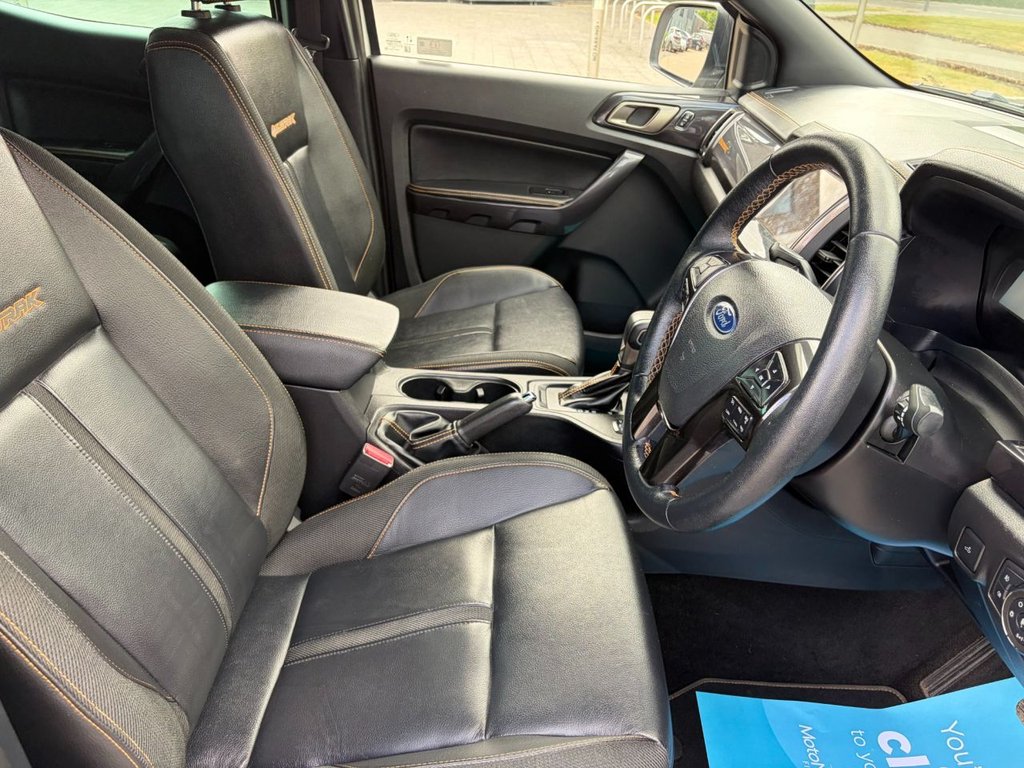 USED 2022 22 FORD RANGER WILDTRAK 2.0EcoBlue 4x4 AUTO S/S *A/C*SATNAV*CAMERA*SENSORS*ALLOYS*HARD TOP*LEATHER SEATS*HEAT PACK*E/P* AUTO-EU6-D/CAV-FULLY LOADED