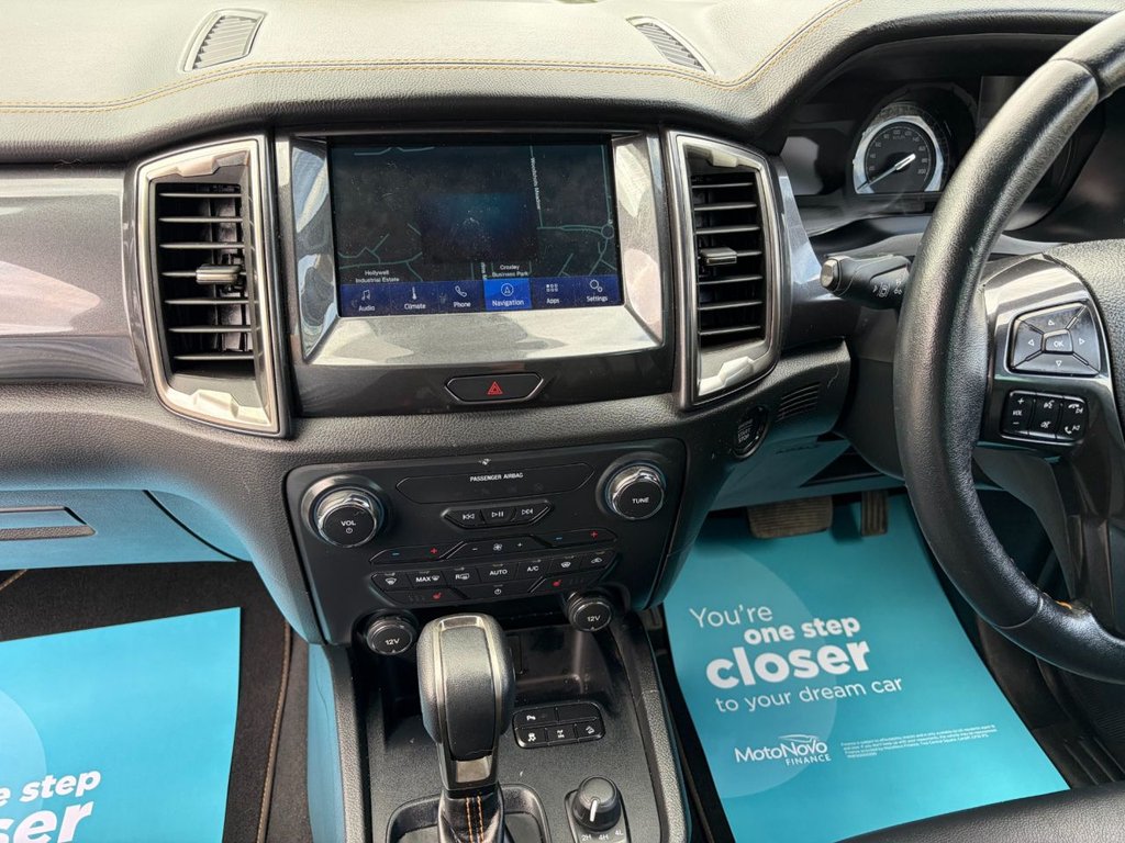 USED 2022 22 FORD RANGER WILDTRAK 2.0EcoBlue 4x4 AUTO S/S *A/C*SATNAV*CAMERA*SENSORS*ALLOYS*HARD TOP*LEATHER SEATS*HEAT PACK*E/P* AUTO-EU6-D/CAV-FULLY LOADED