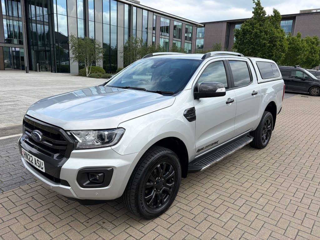 USED 2022 22 FORD RANGER WILDTRAK 2.0EcoBlue 4x4 AUTO S/S *A/C*SATNAV*CAMERA*SENSORS*ALLOYS*HARD TOP*LEATHER SEATS*HEAT PACK*E/P* AUTO-EU6-D/CAV-FULLY LOADED