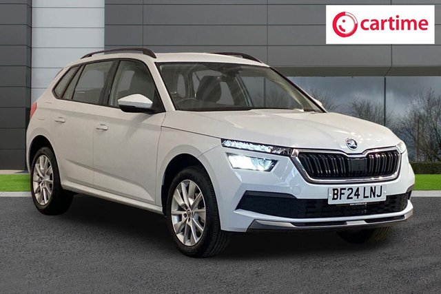 View our Skoda Kamiq 1.0 TSI SE SUV 5dr Petrol Manual Euro 6 (s/s) (95 ps) Rear Parking Sensors, Smartlink, 17In Alloys, Electrically Adjustable Door Mirrors, 2-Spoke Leather Steering Wheel