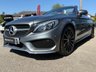 USED 2017 67 MERCEDES-BENZ C-CLASS 2.1 C220d AMG Line Cabriolet 2dr Diesel Manual Euro 6 (s/s) (170 ps) Finished in SELENITE GREY with CRANBERRY RED HEATED LEATHER. This Mercedes C-Class Cabriolet is a superbly refined and beautifully finished convertible. Elegant styling makes it stand out, plus you get some great sophisticated convertible touches. Buy today and beat the mid summer price rise. Features include, Heated Leather, Nav, Rear Camera, DAB, Airscarf, Cruisel, Park Sensors, B/Tooth, Alloys and much more. Dealer Serviced at 7499 miles, 10305 miles, 19394 miles, 26666 miles