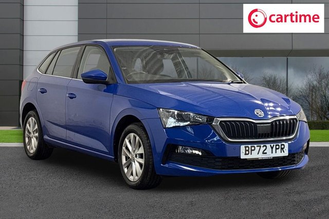 View our Skoda Scala 1.0 TSI SE Technology Hatchback 5dr Petrol DSG Euro 6 (s/s) (110 ps) Front / Rear Parking Sensors, Smartlink, Touchscreen, Satellite Navigation, 16In Alloys