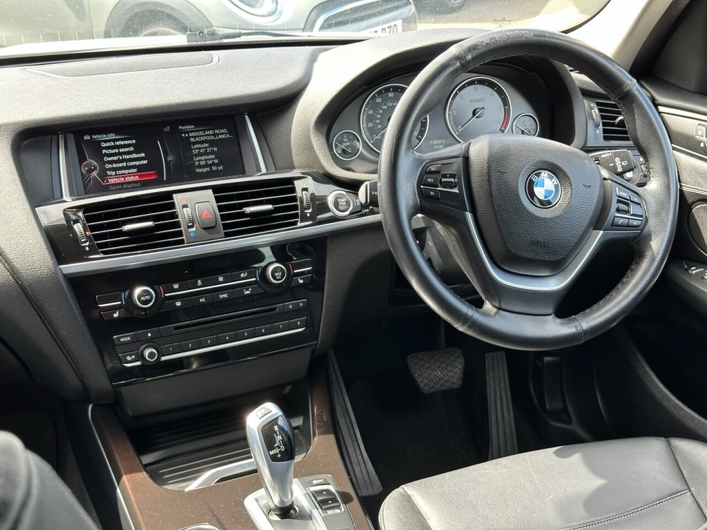 USED 2014 14 BMW X3 3.0 30d xLine SUV 5dr Diesel Auto xDrive Euro 6 (s/s) (258 ps) Tow Bar Leather Navigation
