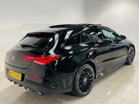 USED 2022 72 MERCEDES-BENZ CLA 1.3 CLA250e 15.6kWh AMG Line Night Edition (Premium Plus) Shooting Brake 5dr Petrol Plug-in Hybrid 8G-DCT Euro 6 (s/s) (218 ps) Cosmos Black | Black Leather Interior | Night Pack | Glass Panoramic Roof | Black AMG Wheels | Ambient Lighting | Privacy Glass | Heated Seats