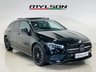 USED 2022 72 MERCEDES-BENZ CLA 1.3 CLA250e 15.6kWh AMG Line Night Edition (Premium Plus) Shooting Brake 5dr Petrol Plug-in Hybrid 8G-DCT Euro 6 (s/s) (218 ps) Cosmos Black | Black Leather Interior | Night Pack | Glass Panoramic Roof | Black AMG Wheels | Ambient Lighting | Privacy Glass | Heated Seats