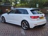 USED 2018 18 AUDI S3 2.0 TFSI Black Edition Sportback 5dr Petrol S Tronic quattro Euro 6 (s/s) (310 ps) 