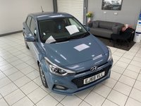 USED 2018 68 HYUNDAI I20 1.2 SE Launch Edition Hatchback 5dr Petrol Manual Euro 6 (s/s) (84 ps) CHAMPION BLUE / BLACK CLOTH TRIM / AIRCON / ELECTRIC WINDOWS X4 / ELECTRIC MIRRORS / AUTO LIGHHTS / DAB FM AM TUNER / BLUETOOTH / SMARTPHONE APP CONNECT / CRUISE CONTROL / SPEED LIMITER / REAR PARKING CAMERA AND SENSORS / SPACE SAVER SPARE WHEEL / SERVICE HISTORY