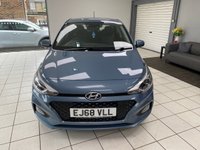 USED 2018 68 HYUNDAI I20 1.2 SE Launch Edition Hatchback 5dr Petrol Manual Euro 6 (s/s) (84 ps) CHAMPION BLUE / BLACK CLOTH TRIM / AIRCON / ELECTRIC WINDOWS X4 / ELECTRIC MIRRORS / AUTO LIGHHTS / DAB FM AM TUNER / BLUETOOTH / SMARTPHONE APP CONNECT / CRUISE CONTROL / SPEED LIMITER / REAR PARKING CAMERA AND SENSORS / SPACE SAVER SPARE WHEEL / SERVICE HISTORY