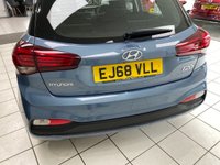 USED 2018 68 HYUNDAI I20 1.2 SE Launch Edition Hatchback 5dr Petrol Manual Euro 6 (s/s) (84 ps) CHAMPION BLUE / BLACK CLOTH TRIM / AIRCON / ELECTRIC WINDOWS X4 / ELECTRIC MIRRORS / AUTO LIGHHTS / DAB FM AM TUNER / BLUETOOTH / SMARTPHONE APP CONNECT / CRUISE CONTROL / SPEED LIMITER / REAR PARKING CAMERA AND SENSORS / SPACE SAVER SPARE WHEEL / SERVICE HISTORY