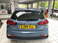 USED 2018 68 HYUNDAI I20 1.2 SE Launch Edition Hatchback 5dr Petrol Manual Euro 6 (s/s) (84 ps) CHAMPION BLUE / BLACK CLOTH TRIM / AIRCON / ELECTRIC WINDOWS X4 / ELECTRIC MIRRORS / AUTO LIGHHTS / DAB FM AM TUNER / BLUETOOTH / SMARTPHONE APP CONNECT / CRUISE CONTROL / SPEED LIMITER / REAR PARKING CAMERA AND SENSORS / SPACE SAVER SPARE WHEEL / SERVICE HISTORY