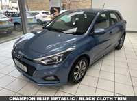 USED 2018 68 HYUNDAI I20 1.2 SE Launch Edition Hatchback 5dr Petrol Manual Euro 6 (s/s) (84 ps) CHAMPION BLUE / BLACK CLOTH TRIM / AIRCON / ELECTRIC WINDOWS X4 / ELECTRIC MIRRORS / AUTO LIGHHTS / DAB FM AM TUNER / BLUETOOTH / SMARTPHONE APP CONNECT / CRUISE CONTROL / SPEED LIMITER / REAR PARKING CAMERA AND SENSORS / SPACE SAVER SPARE WHEEL / SERVICE HISTORY