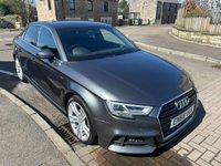 USED 2016 66 AUDI A3 1.4 TFSI CoD S line Saloon 4dr Petrol Manual Euro 6 (s/s) (150 ps) 1 FORMER KEEPER, SERVICE HISTORY, &pound;35 A YEAR ROAD TAX