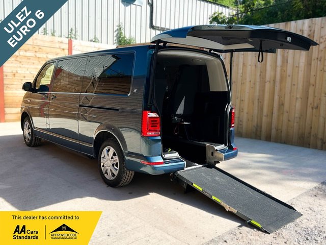 View our Volkswagen Transporter LWB 4 Seat Driver Transfer Wheelchair Accessible Disabled Access Vehicle WAV