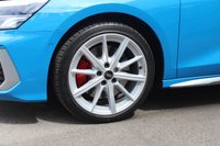 PRE-OWNED 2022 22 AUDI S3 2.0 TFSI Saloon 4dr Petrol S Tronic quattro Euro 6 (s/s) (310 ps) Turbo Blue (575 option), Full Fine Black Nappa Leather S Embossed Sports Seats, Comfort and Sound pack (&pound;995 option), Heated Seats, Satellite Navigation, Brake Callipers in Red With S3 Logo (&pound;290 option), Inlays in Dark Spectrum Aluminium, 3 Spoke Multi Function Steering Wheel, Audi Beam, Auto Dim Rear View Mirror, Audi Drive Select, BAB Radio, Audi Smartphone Interface, Virtual Cockpit, Electric Adjustable heated and Folding Mirrors, Hill Hold Assist, Illuminated Door Sill Trims, Light and Rain