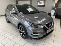 USED 2018 18 NISSAN QASHQAI 1.6 dCi Tekna+ SUV 5dr Diesel XTRON Euro 6 (s/s) (130 ps) GUN METALLIC GREY / BLACK NAPPA LEATHER TRIM / PANORAMIC ROOF / DUAL ZONE CLIMATE / ELECTRIC WINDOWS / POWERFOLD MIRRORS / AUTO LIGHTS / WIPERS / CRUISE CONTROL / SPEED LIMITER / LANE ASSIST / SATNAV / DAB FM AM CD TUNER / BLUETOOTH / 360 DEGREE CAMERAS / FRONT & REAR SENSORS / PRIVACY GLASS / 19"ALLOYS / ROOF RAILS / SERVICE HISTORY