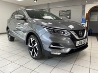 USED 2018 18 NISSAN QASHQAI 1.6 dCi Tekna+ SUV 5dr Diesel XTRON Euro 6 (s/s) (130 ps) GUN METALLIC GREY / BLACK NAPPA LEATHER TRIM / PANORAMIC ROOF / DUAL ZONE CLIMATE / ELECTRIC WINDOWS / POWERFOLD MIRRORS / AUTO LIGHTS / WIPERS / CRUISE CONTROL / SPEED LIMITER / LANE ASSIST / SATNAV / DAB FM AM CD TUNER / BLUETOOTH / 360 DEGREE CAMERAS / FRONT & REAR SENSORS / PRIVACY GLASS / 19"ALLOYS / ROOF RAILS / SERVICE HISTORY