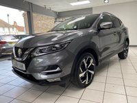 USED 2018 18 NISSAN QASHQAI 1.6 dCi Tekna+ SUV 5dr Diesel XTRON Euro 6 (s/s) (130 ps) GUN METALLIC GREY / BLACK NAPPA LEATHER TRIM / PANORAMIC ROOF / DUAL ZONE CLIMATE / ELECTRIC WINDOWS / POWERFOLD MIRRORS / AUTO LIGHTS / WIPERS / CRUISE CONTROL / SPEED LIMITER / LANE ASSIST / SATNAV / DAB FM AM CD TUNER / BLUETOOTH / 360 DEGREE CAMERAS / FRONT & REAR SENSORS / PRIVACY GLASS / 19"ALLOYS / ROOF RAILS / SERVICE HISTORY
