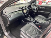 USED 2018 18 NISSAN QASHQAI 1.6 dCi Tekna+ SUV 5dr Diesel XTRON Euro 6 (s/s) (130 ps) GUN METALLIC GREY / BLACK NAPPA LEATHER TRIM / PANORAMIC ROOF / DUAL ZONE CLIMATE / ELECTRIC WINDOWS / POWERFOLD MIRRORS / AUTO LIGHTS / WIPERS / CRUISE CONTROL / SPEED LIMITER / LANE ASSIST / SATNAV / DAB FM AM CD TUNER / BLUETOOTH / 360 DEGREE CAMERAS / FRONT & REAR SENSORS / PRIVACY GLASS / 19"ALLOYS / ROOF RAILS / SERVICE HISTORY