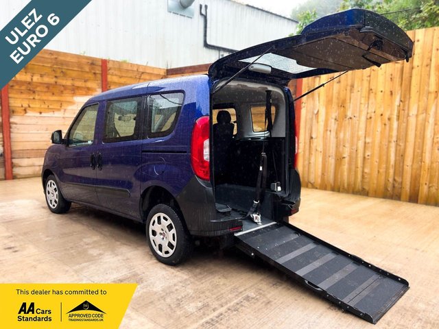 View our Fiat Doblo 3 Seat Wheelchair Accessible Disabled access Vehicle WAV