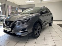 USED 2020 69 NISSAN QASHQAI 1.3 DIG-T Tekna SUV 5dr Petrol DCT Auto Euro 6 (s/s) (160 ps) GUN METALLIC GREY / BLACK PART LEATHER TRIM / PANORAMIC ROOF / DUAL ZONE CLIMATE / HEATED FRONT SEATS / ELECTRIC WINDOWS / POWERFOLD MIRRORS / AUTO LIGHTS AND WIPERS / INTELLIGENT CRUISE CONTROL / SPEED LIMITER / LANE ASSIST / 360 DEGREE CAMERAS / FRONT AND REAR SENSORS / SATNAV / DAB FM AM TUNER / CD / BLUETOOTH / AUX / USB / BOSE AUDIO / PRIVACY GLASS / 19"ALLOYS / SERVICE HISTORY