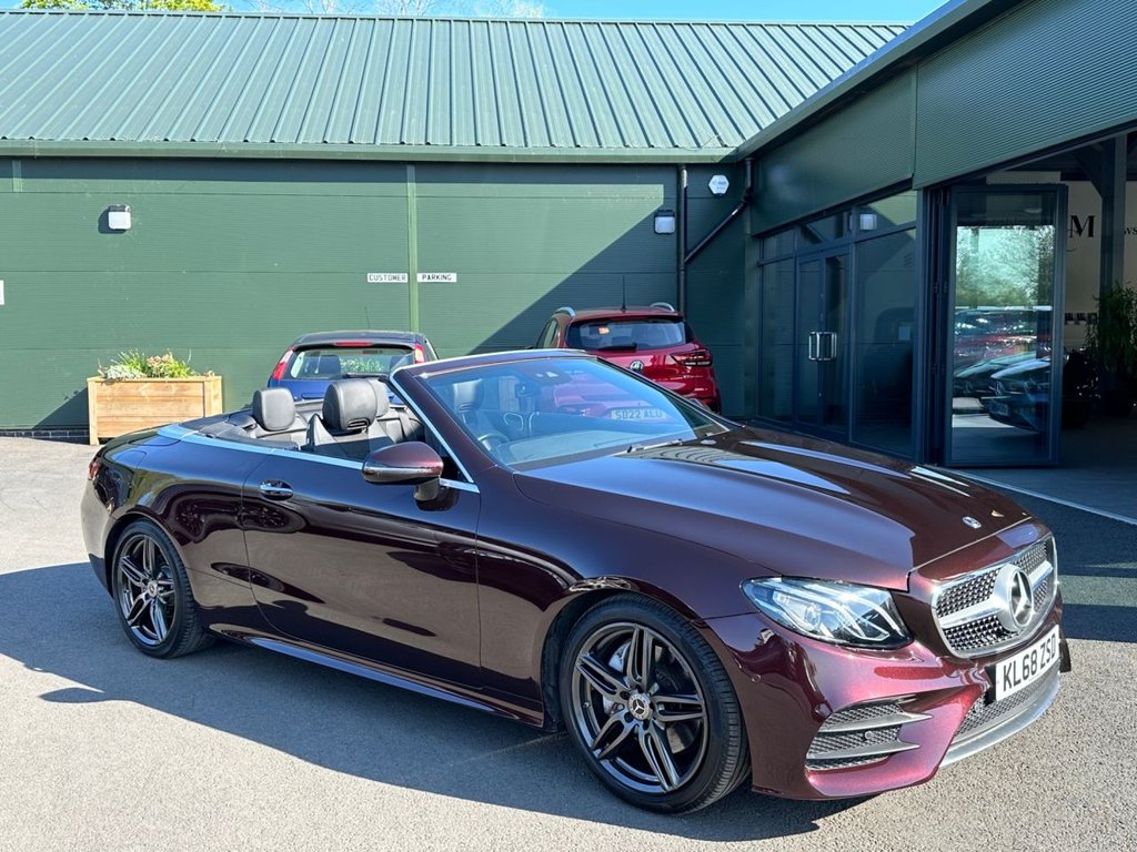 USED 2019 68 MERCEDES-BENZ E-CLASS 2.0 E220d AMG Line (Premium) Cabriolet 2dr Diesel G-Tronic+ Euro 6 (s/s) (194 ps) 