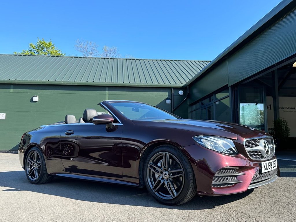 USED 2019 68 MERCEDES-BENZ E-CLASS 2.0 E220d AMG Line (Premium) Cabriolet 2dr Diesel G-Tronic+ Euro 6 (s/s) (194 ps) 