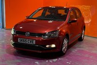 USED 2015 65 VOLKSWAGEN POLO 1.2 TSI BlueMotion Tech SE Hatchback 5dr Petrol Manual Euro 6 (s/s) (90 ps) Carmen Red. Parking Pack.