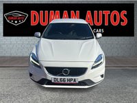 USED 2016 66 VOLVO V40 1.5 T3 R-Design Hatchback 5dr Petrol Auto Euro 6 (s/s) (152 ps) REAR SENSORS+ PRIVACY GLASS+ START/STOP+ CRUISE CONTROL+ DUAL CLIMATE CONTROL+ AUTO HEADLIGHTS+ HALF LEATHER TRIM+ TYRE MONITOR+ BLUETOOTH+ DAB+ 17 INCH ALLOY WHEELS+