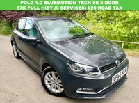 USED 2015 65 VOLKSWAGEN POLO 1.0 BlueMotion Tech SE Hatchback 5dr Petrol Manual Euro 6 (s/s) (60 ps) ULEZ COMPLIANT PETROL MANUAL