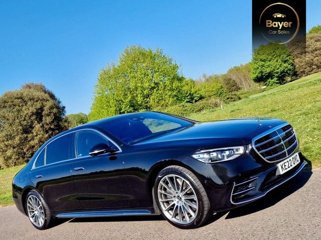 USED 2022 22 MERCEDES-BENZ S-CLASS 3.0 S580eL 22kWh AMG Line (Premium Plus, Executive) Saloon 4dr Petrol Plug-in Hybrid G-Tronic+ Euro 6 (s/s) (510 ps) FINANCE AVAILABLE