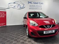 USED 2014 14 NISSAN MICRA 1.2 Visia Hatchback 5dr Petrol Manual Euro 5 (80 ps) &pound;35 ROAD TAX