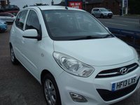 2013 HYUNDAI I10 1.2 Active Hatchback 5dr Petrol Manual Euro 5 (85 bhp) &pound;3995.00