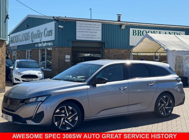 View our Peugeot 308 SW 1.5 BlueHDi Allure Premium Estate Nimbus Grey Diesel EAT Euro 6 (s/s) (130 ps)