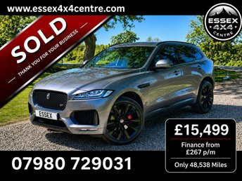 2017 JAGUAR F-PACE 3.0 V6 SUERCHARGER AUTOMATIC 4X4 AWD EURO 6  SOLD