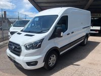 USED 2022 22 FORD TRANSIT 350 EcoBlue Limited L3 H2 LWB Med roof RWD Panel van 185 PS - AIR CON + ALLOYS + CRUISE AIR CON + CRUISE + WET BELT REPLACED ON SALE