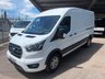 USED 2022 22 FORD TRANSIT 350 EcoBlue Limited L3 H2 LWB Med roof RWD Panel van 185 PS - AIR CON + ALLOYS + CRUISE AIR CON + CRUISE + WET BELT REPLACED ON SALE