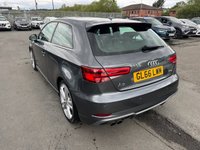 USED 2016 66 AUDI A3 1.4 Petrol (TFSI), CoD, S Line, 3 Door Hatchback, Manual, Euro 6, �&pound;20 Yearly Road Tax (Low Emissions). FULL 12 MONTH MOT WITH EVERY CAR