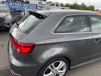 USED 2016 66 AUDI A3 1.4 Petrol (TFSI), CoD, S Line, 3 Door Hatchback, Manual, Euro 6, �&pound;20 Yearly Road Tax (Low Emissions). FULL 12 MONTH MOT WITH EVERY CAR