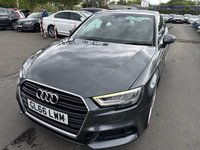 USED 2016 66 AUDI A3 1.4 Petrol (TFSI), CoD, S Line, 3 Door Hatchback, Manual, Euro 6, �&pound;20 Yearly Road Tax (Low Emissions). FULL 12 MONTH MOT WITH EVERY CAR