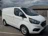 USED 2018 68 FORD TRANSIT CUSTOM 2.0 300 EcoBlue Limited Panel Van 5dr Diesel Manual L1 H1 Euro 6 (130 ps) This 2018 Ford Transit Custom 2.0 300 EcoBlue Limited L1 H1 Euro 6 5dr boasts a clear vehicle history, offering peace of mind for its next owner.  Powered by a 2.0 litre diesel engine, this Euro 6 compliant van is presented in the desirable 300 Limited trim.  Its provenance is further assured with a clean vehicle history check, making it a sound choice for any business. The Transit Custom is renowned for its practicality and this 300 Limited variant is no exception. Its Euro 6 engine.