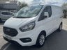 USED 2018 68 FORD TRANSIT CUSTOM 2.0 300 EcoBlue Limited Panel Van 5dr Diesel Manual L1 H1 Euro 6 (130 ps) This 2018 Ford Transit Custom 2.0 300 EcoBlue Limited L1 H1 Euro 6 5dr boasts a clear vehicle history, offering peace of mind for its next owner.  Powered by a 2.0 litre diesel engine, this Euro 6 compliant van is presented in the desirable 300 Limited trim.  Its provenance is further assured with a clean vehicle history check, making it a sound choice for any business. The Transit Custom is renowned for its practicality and this 300 Limited variant is no exception. Its Euro 6 engine.