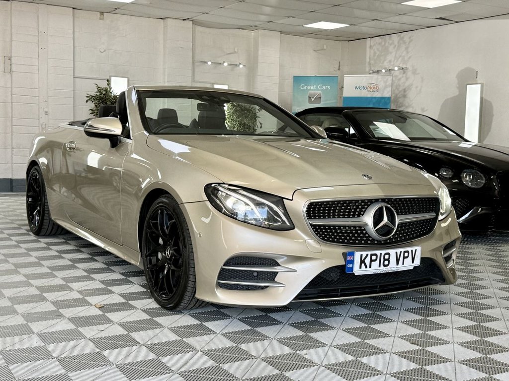 USED 2018 18 MERCEDES-BENZ E-CLASS 2.0 E220d AMG Line (Premium) Cabriolet 2dr Diesel G-Tronic+ Euro 6 (s/s) (194 ps) 