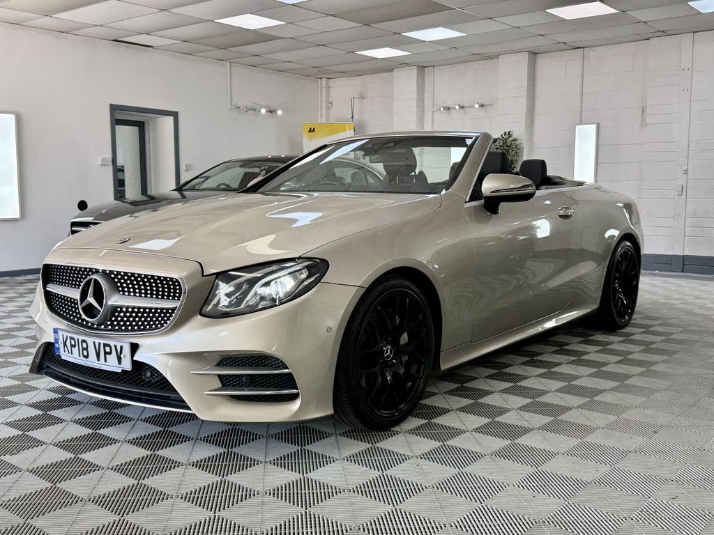 USED 2018 18 MERCEDES-BENZ E-CLASS 2.0 E220d AMG Line (Premium) Cabriolet 2dr Diesel G-Tronic+ Euro 6 (s/s) (194 ps) 
