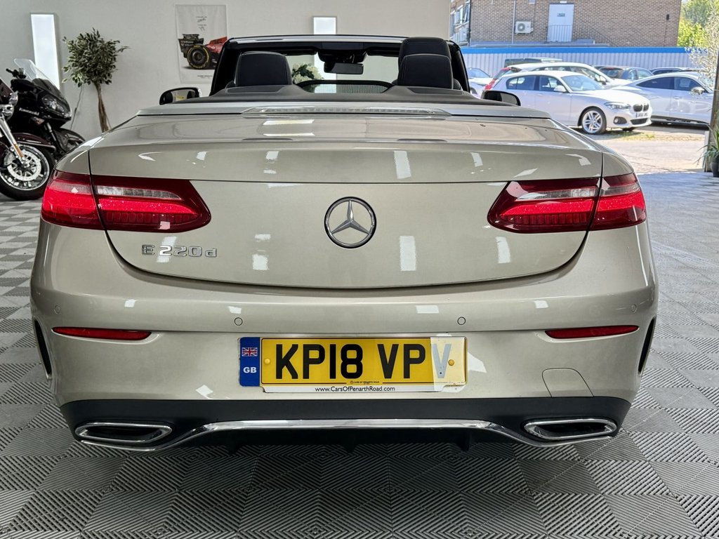 USED 2018 18 MERCEDES-BENZ E-CLASS 2.0 E220d AMG Line (Premium) Cabriolet 2dr Diesel G-Tronic+ Euro 6 (s/s) (194 ps) 