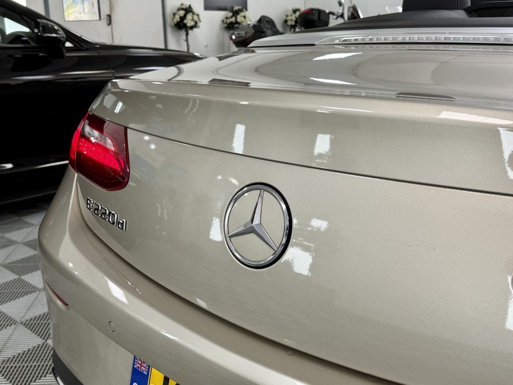 USED 2018 18 MERCEDES-BENZ E-CLASS 2.0 E220d AMG Line (Premium) Cabriolet 2dr Diesel G-Tronic+ Euro 6 (s/s) (194 ps) 