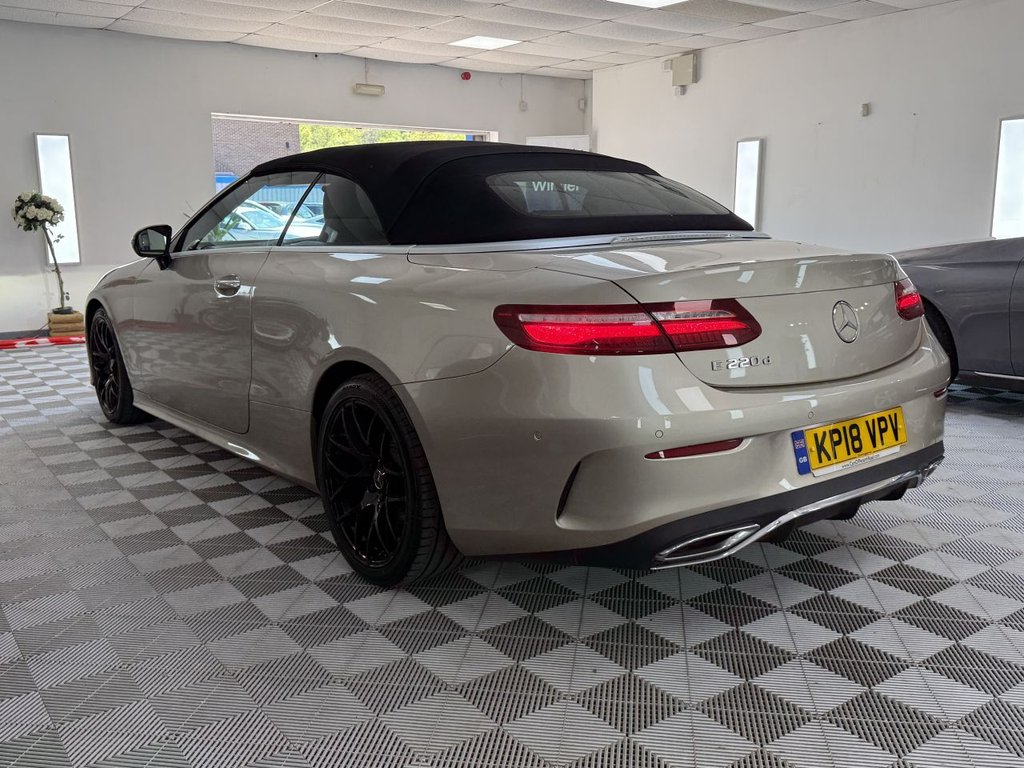 USED 2018 18 MERCEDES-BENZ E-CLASS 2.0 E220d AMG Line (Premium) Cabriolet 2dr Diesel G-Tronic+ Euro 6 (s/s) (194 ps) 