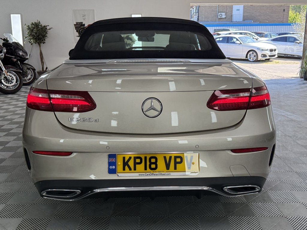 USED 2018 18 MERCEDES-BENZ E-CLASS 2.0 E220d AMG Line (Premium) Cabriolet 2dr Diesel G-Tronic+ Euro 6 (s/s) (194 ps) 